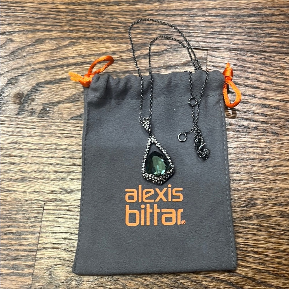Alexis Bittar Black and Silver Necklace